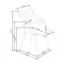 Стул HALMAR K396 орех/черный